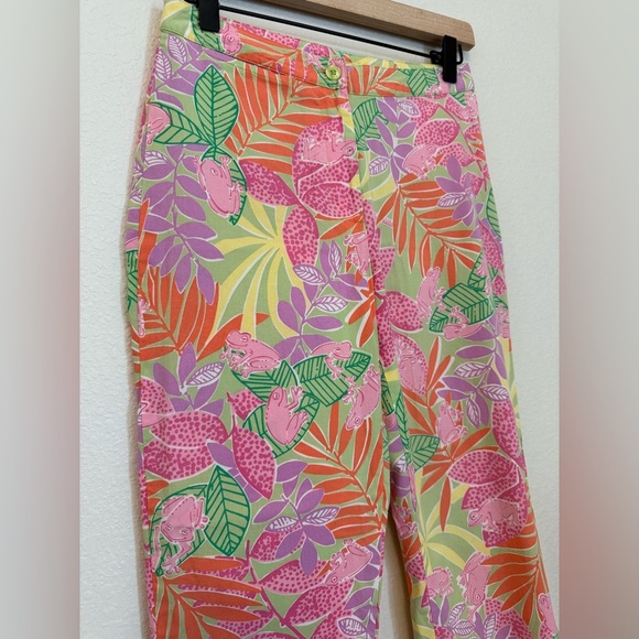 Lilly Pulitzer Tropical Frog Print Pants - Picture 3 of 5